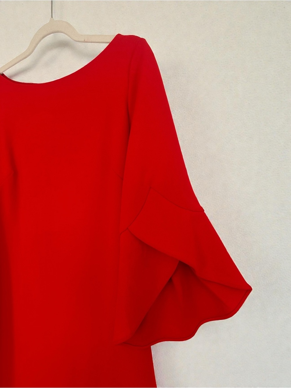 Vince Camuto Vibrant Red Dress with Back Zip - Picture 2 of 4